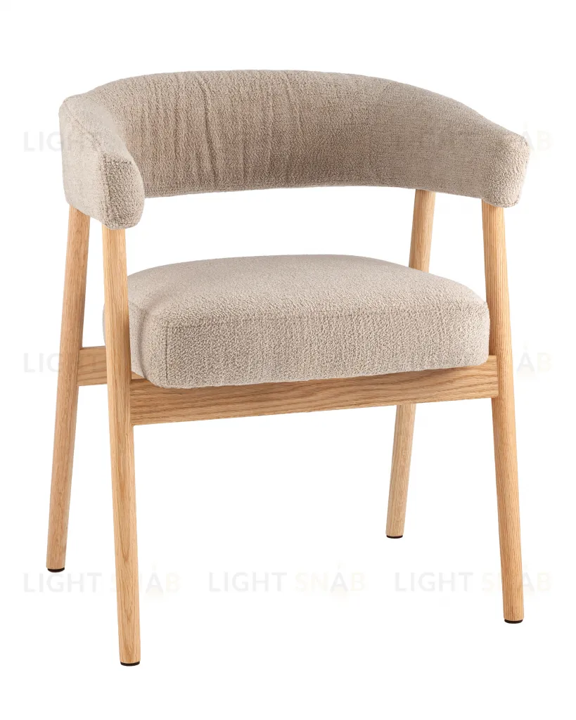 Стул обеденный Zubo с деревянными ножками бежевый УТ000041730