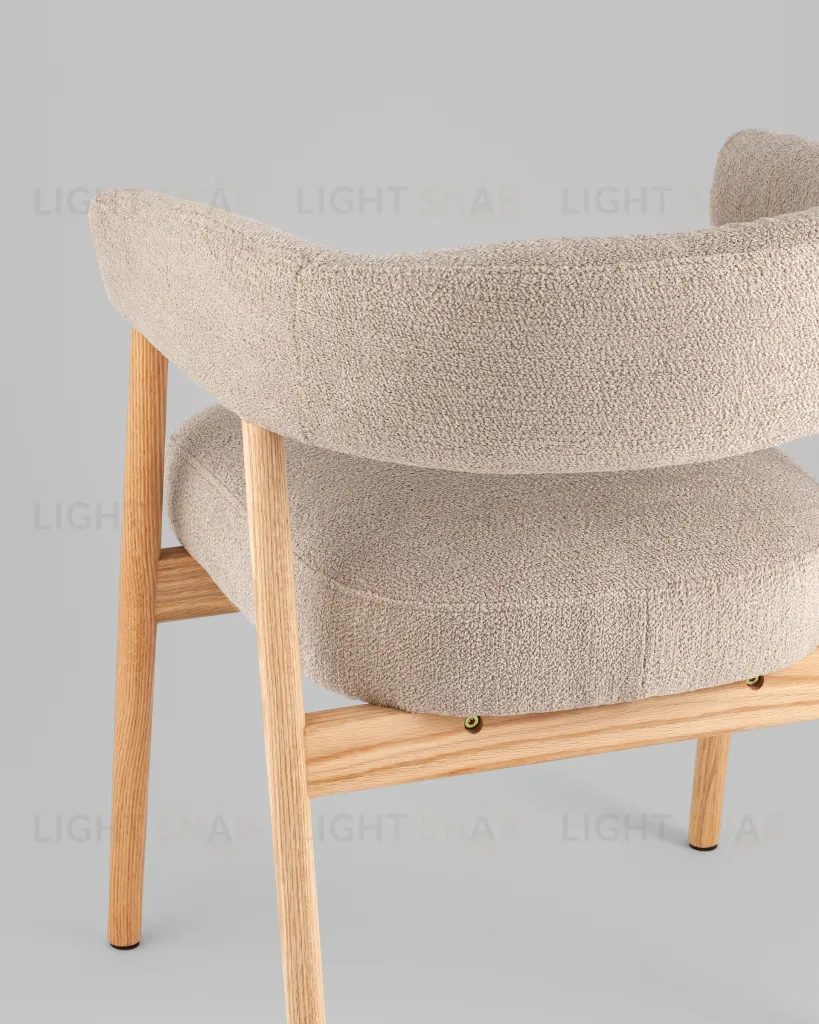 Стул обеденный Zubo с деревянными ножками бежевый УТ000041730