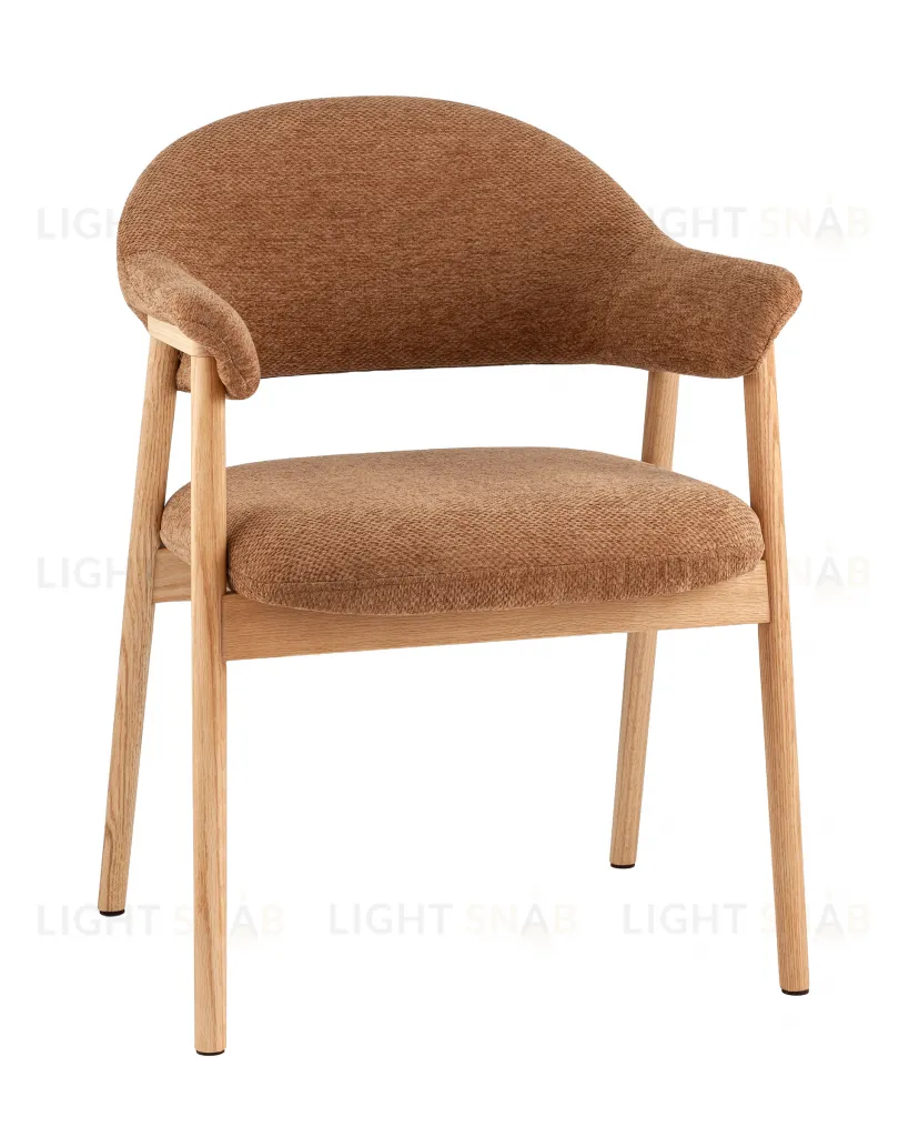 Стул обеденный Tavu с деревянными ножками терракотовый УТ000041728