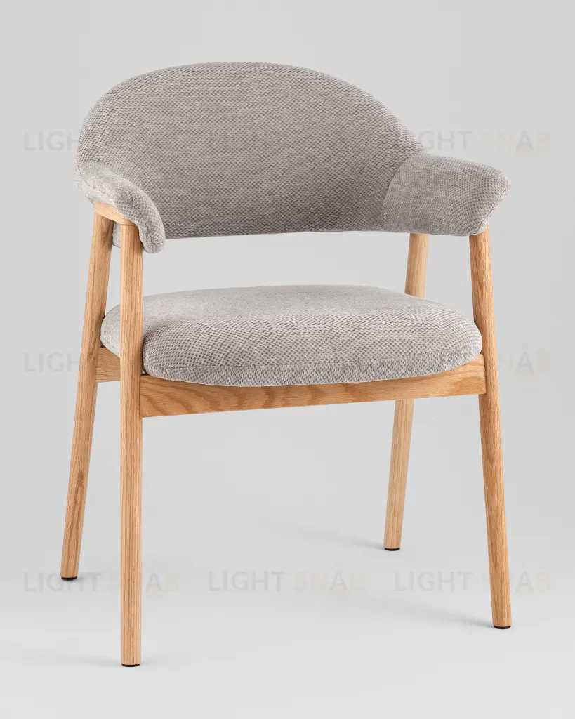 Стул обеденный Tavu с деревянными ножками серый УТ000041727