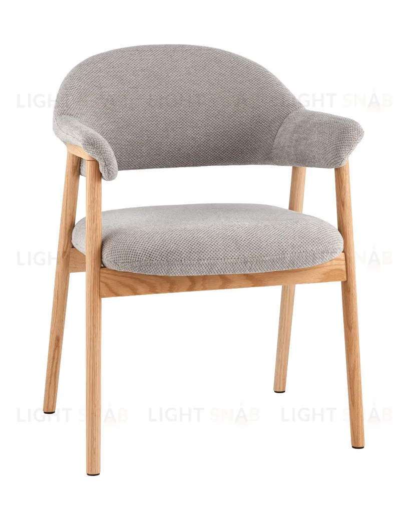 Стул обеденный Tavu с деревянными ножками серый УТ000041727