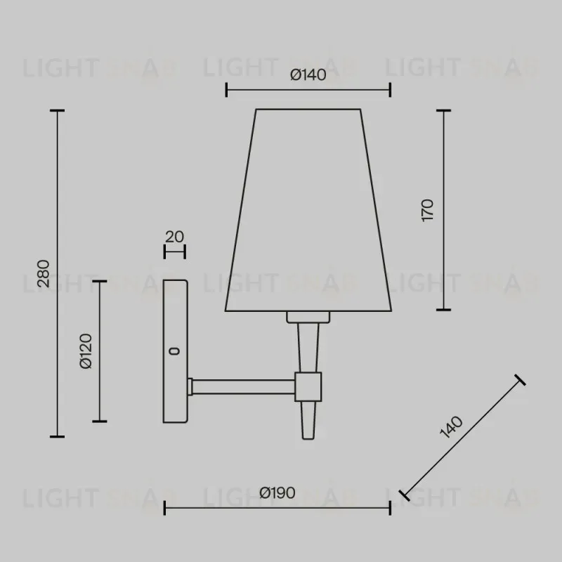 Бра Maytoni H001WL-01BS H001WL-01BS