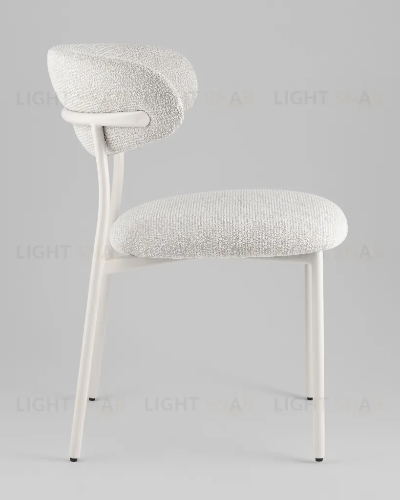 Стул обеденный Ayla серый белые ножки УТ000041710