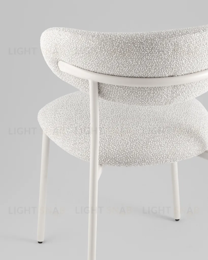 Стул обеденный Ayla серый белые ножки УТ000041710