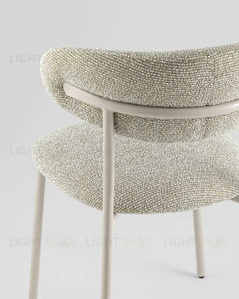 Стул обеденный Ayla бежево-зеленый кремовые ножки УТ000041711