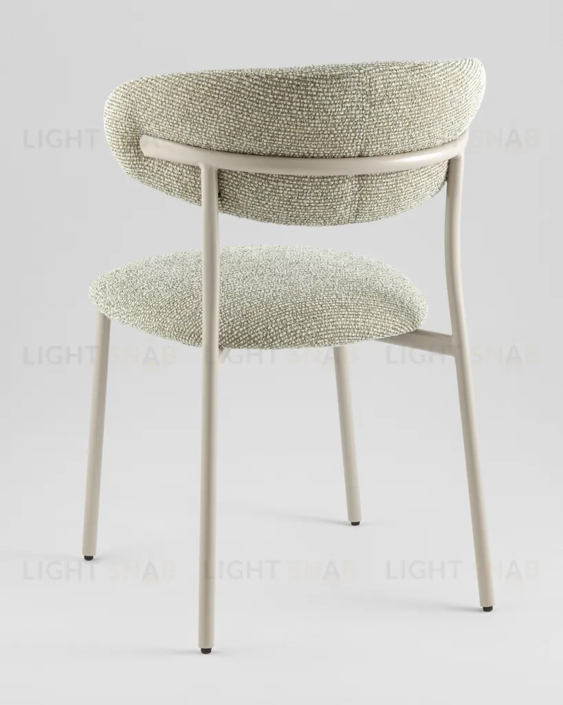 Стул обеденный Ayla бежево-зеленый кремовые ножки УТ000041711