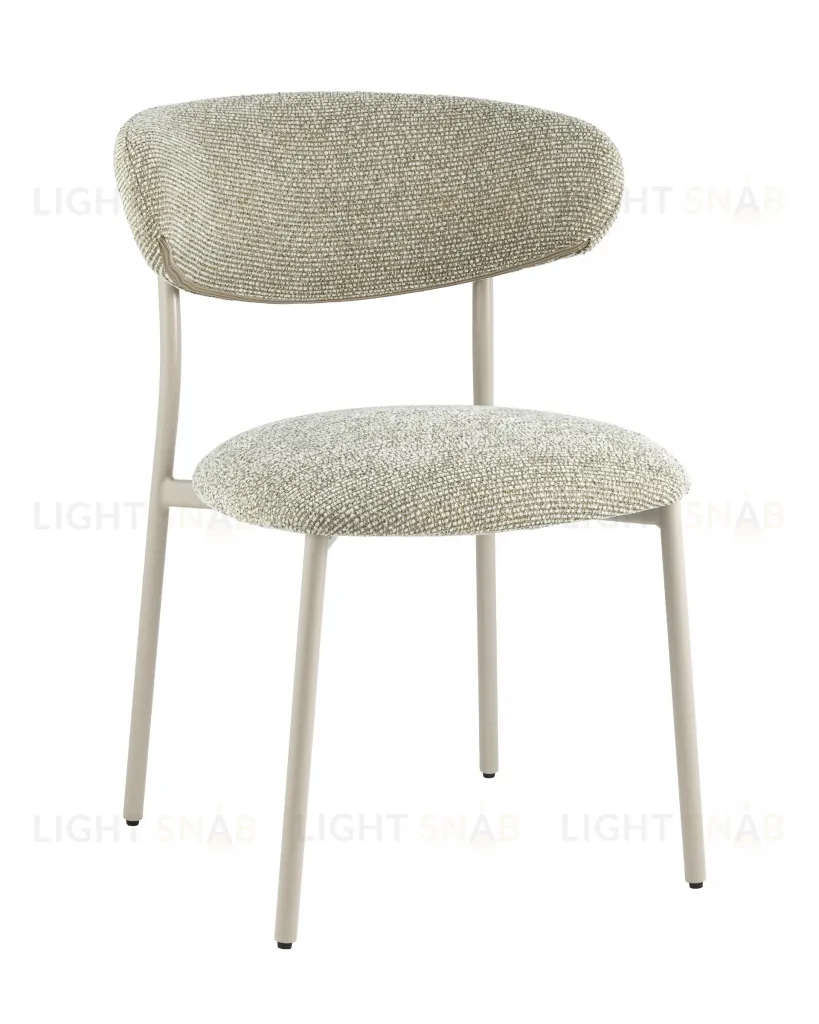 Стул обеденный Ayla бежево-зеленый кремовые ножки УТ000041711