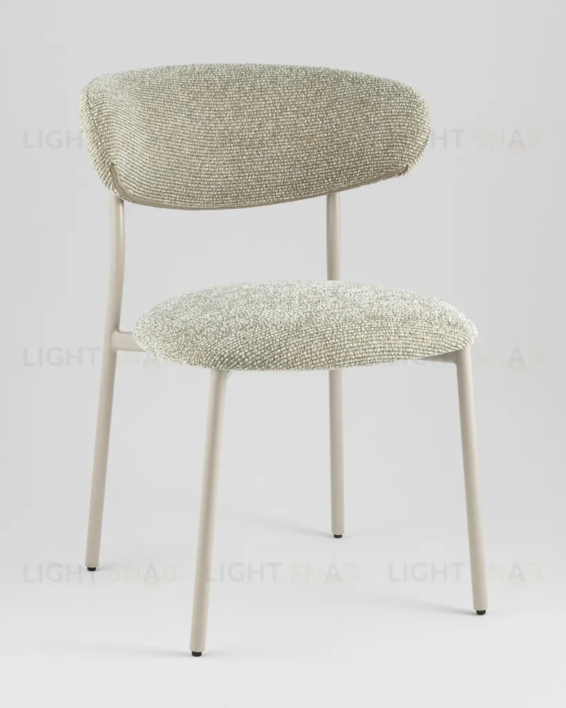 Стул обеденный Ayla бежево-зеленый кремовые ножки УТ000041711