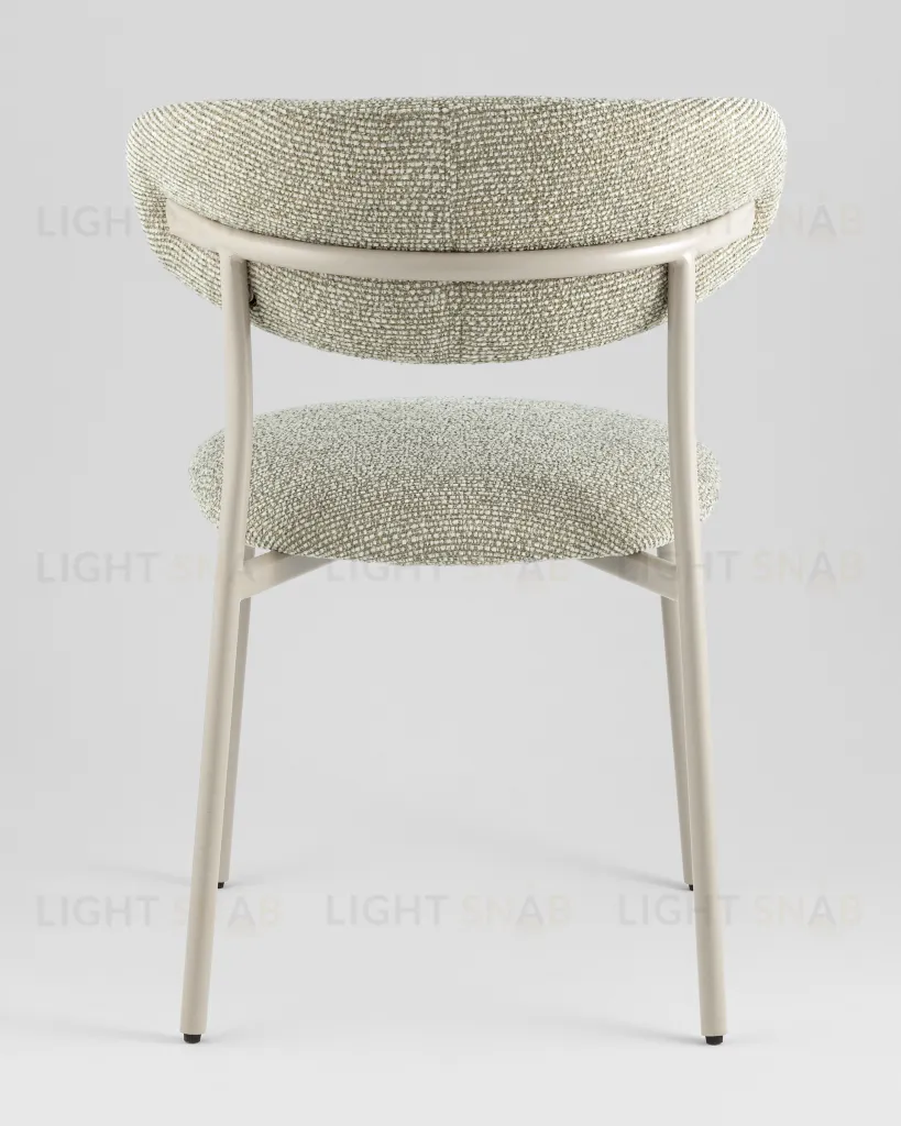 Стул обеденный Ayla бежево-зеленый кремовые ножки УТ000041711