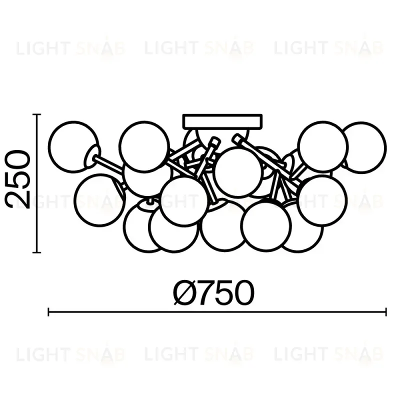 Накладная люстра Maytoni MOD545CL-20B MOD545CL-20B