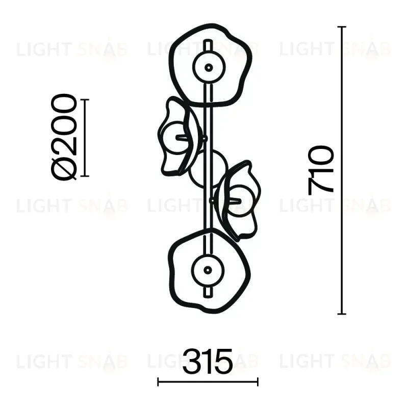 Бра Maytoni MOD207WL-04BS MOD207WL-04BS