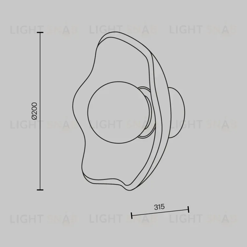Бра Maytoni MOD207WL-01BS MOD207WL-01BS