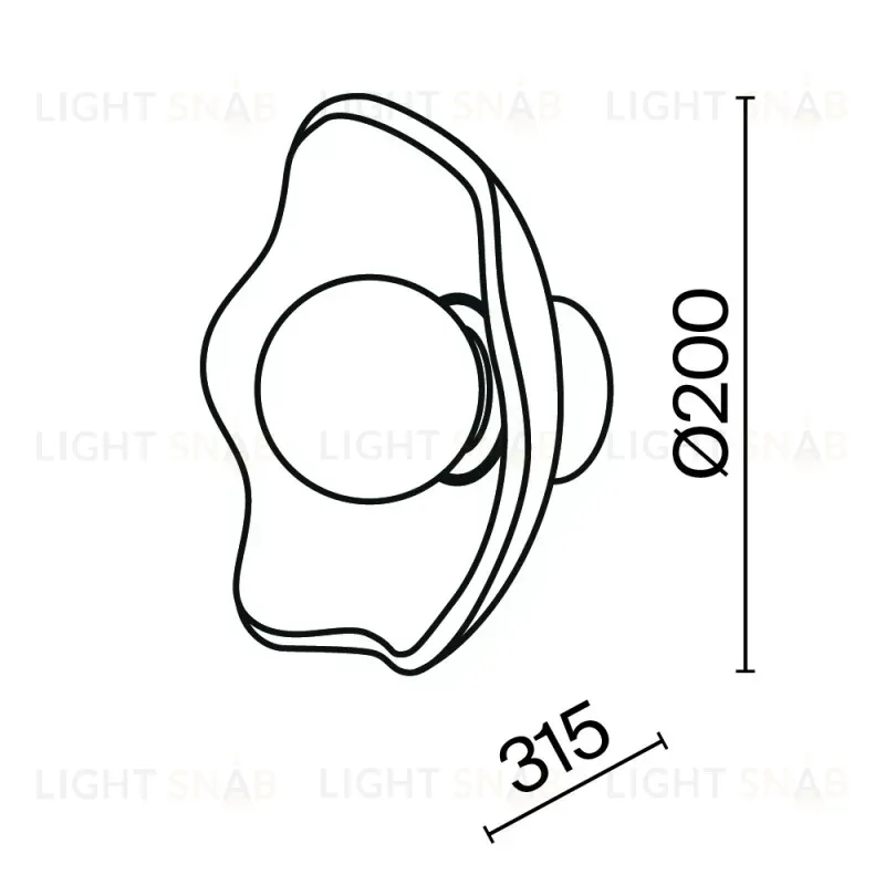 Бра Maytoni MOD207WL-01BS MOD207WL-01BS