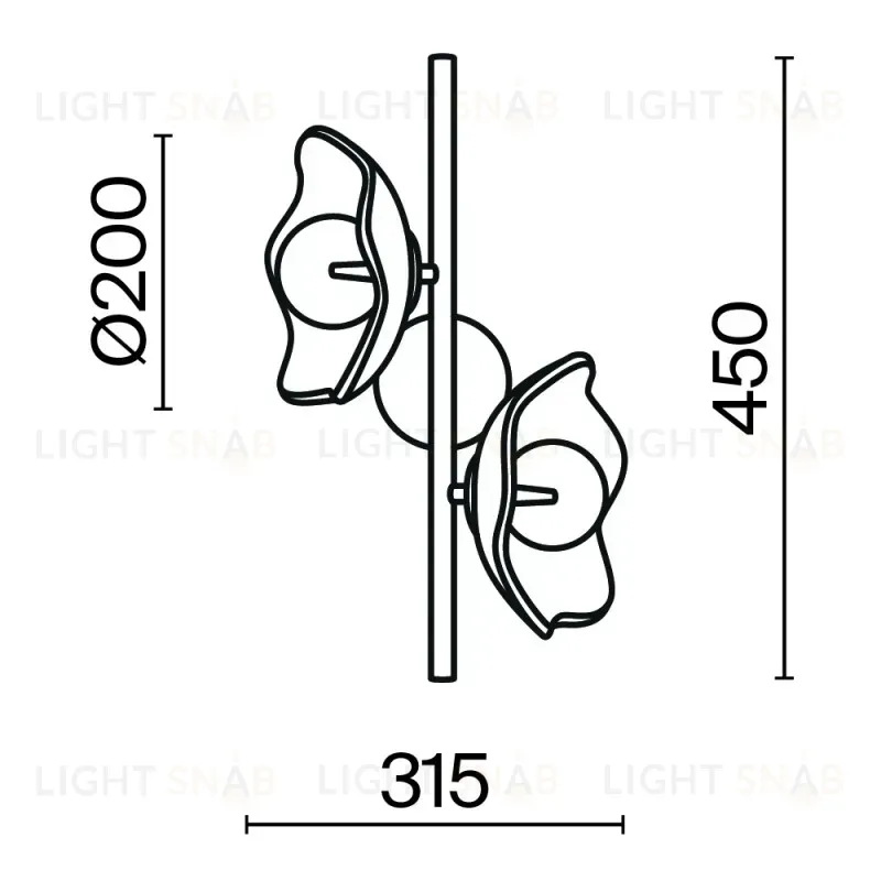 Бра Maytoni MOD207WL-02BS MOD207WL-02BS