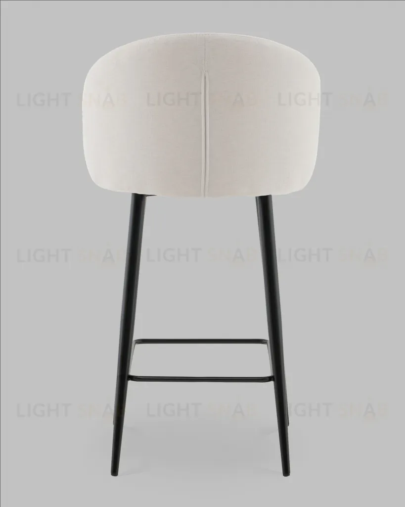 Стул полубарный Ханнингем велюр жемчужный УТ000041703