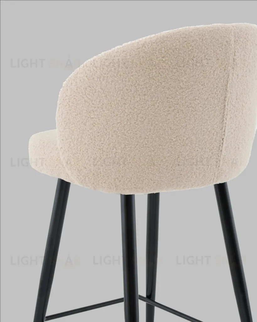 Стул полубарный Ханнингем букле бежевый УТ000041701