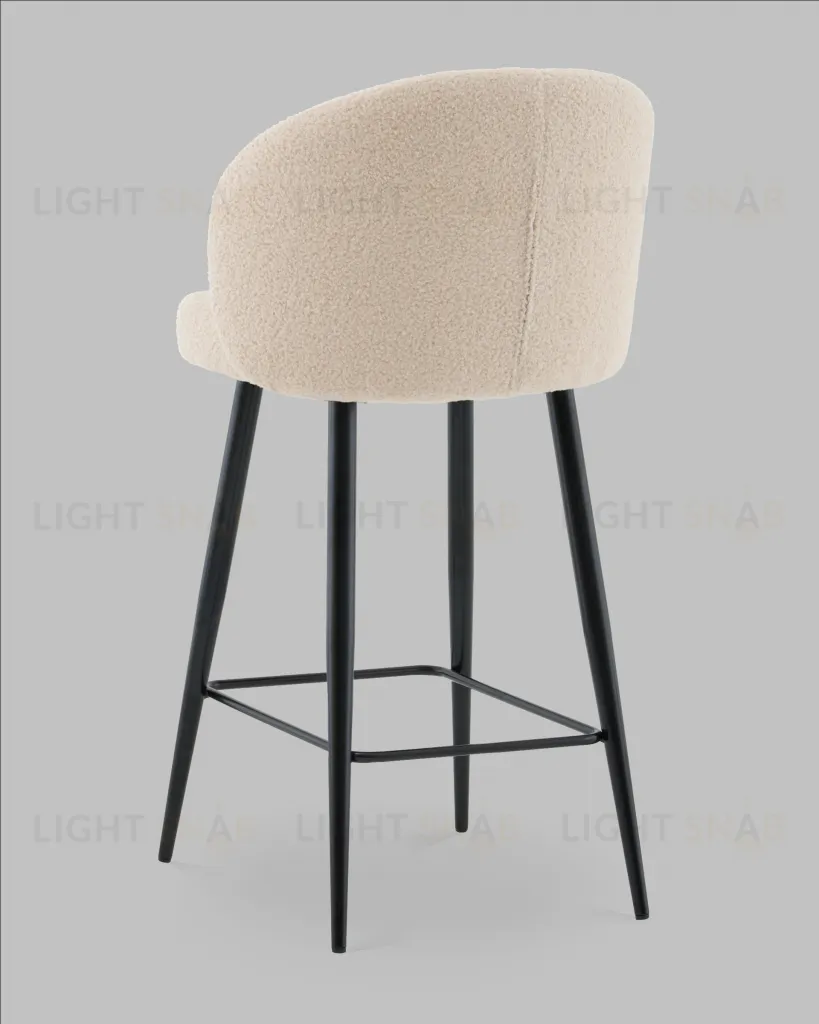 Стул полубарный Ханнингем букле бежевый УТ000041701