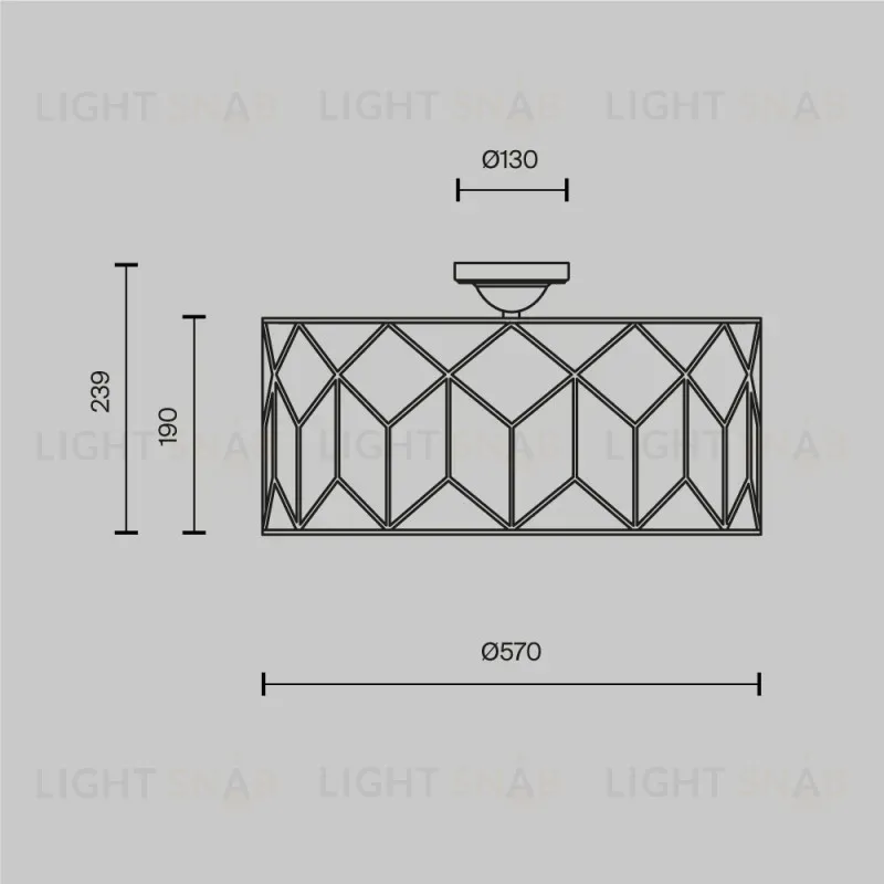 Накладная люстра Maytoni H223-PL-05-G H223-PL-05-G