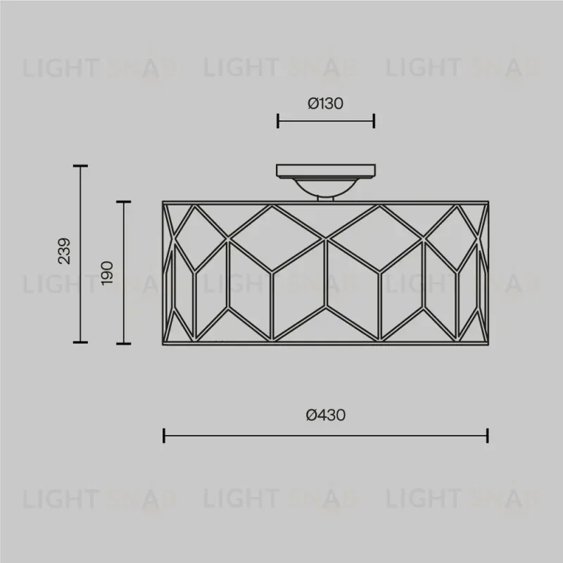 Накладная люстра Maytoni H223-PL-03-G H223-PL-03-G