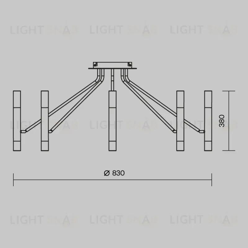 Накладная люстра Maytoni MOD620CL-16B MOD620CL-16B