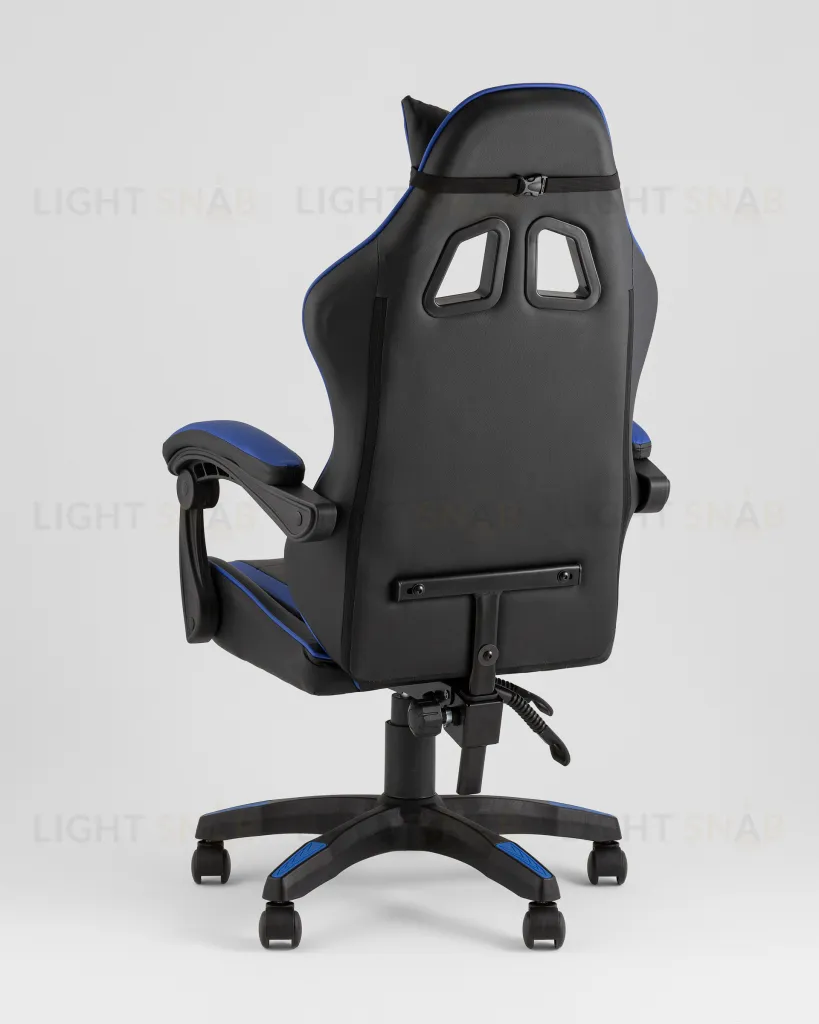 Кресло спортивное TopChairs Shadow черно-синий УТ000039466