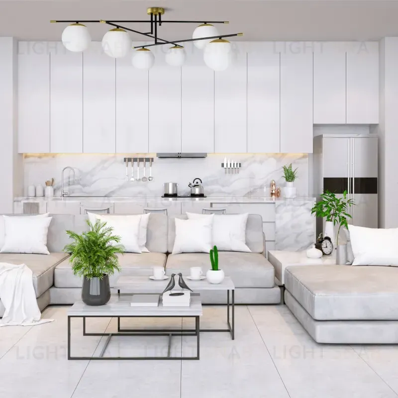 Люстра на штанге Maytoni MOD048CL-06G MOD048CL-06G