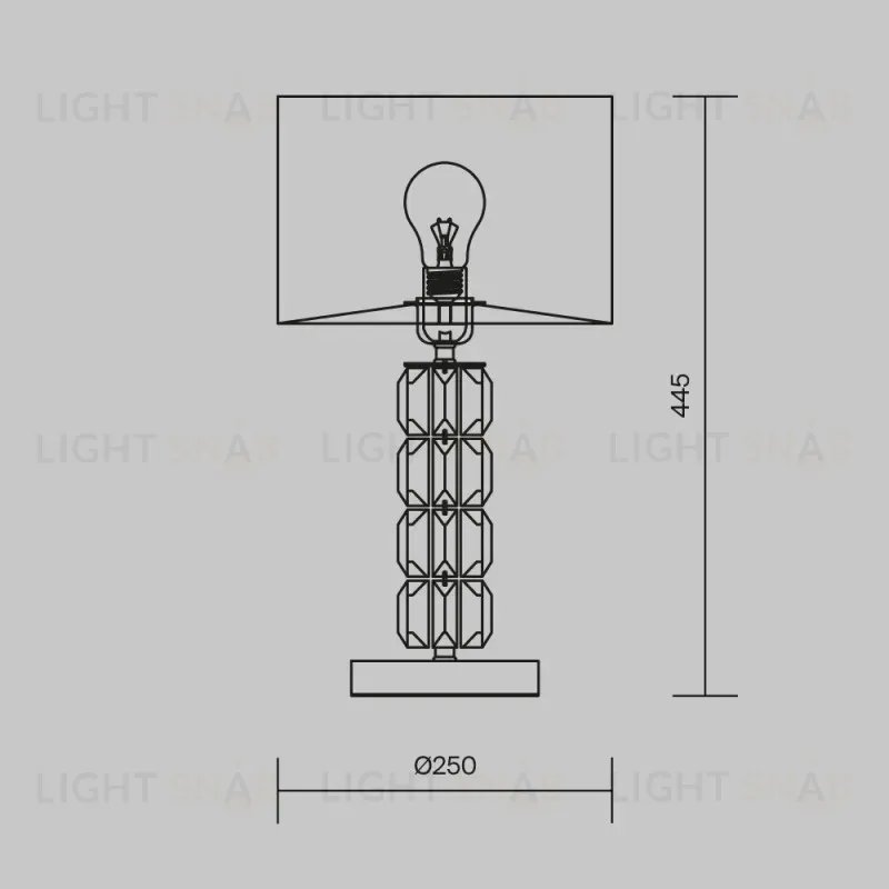 Настольная лампа Maytoni DIA008TL-01CH DIA008TL-01CH