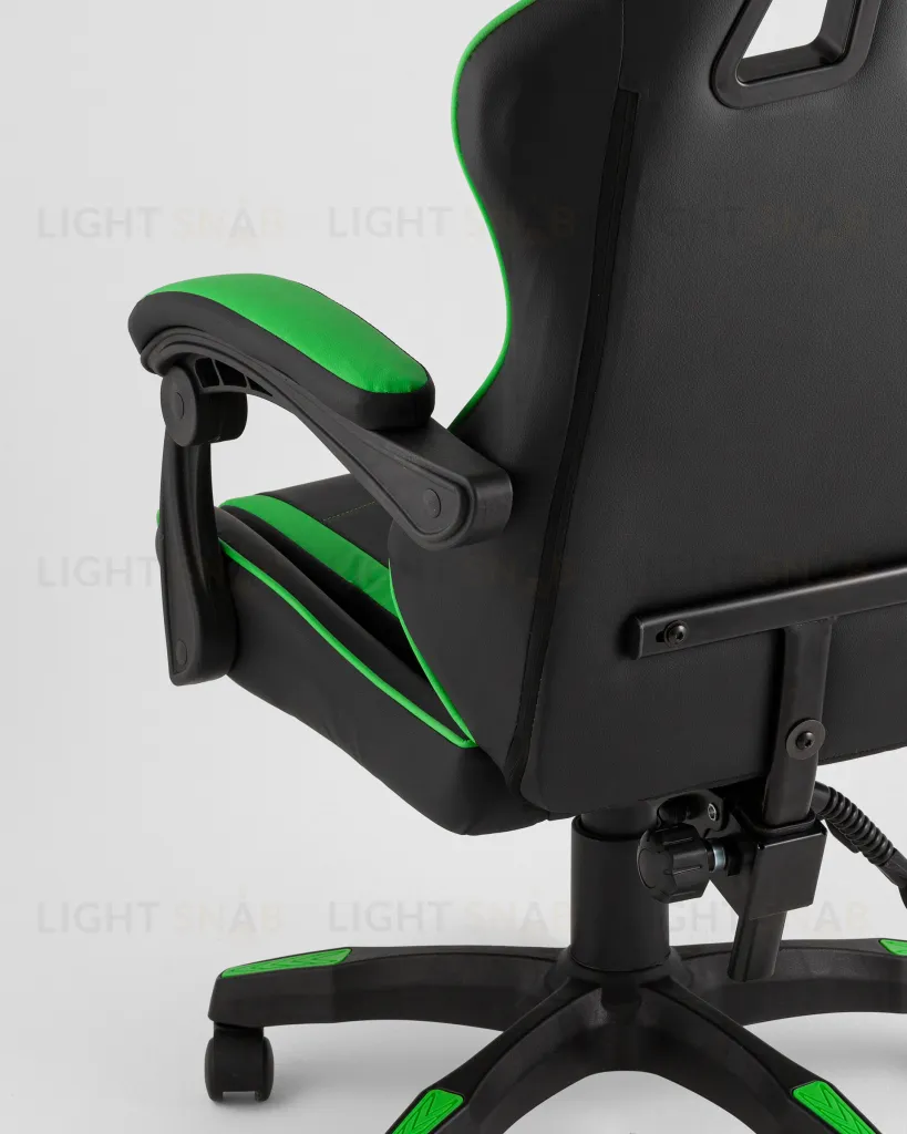 Кресло спортивное TopChairs Shadow черно-зеленый УТ000039465