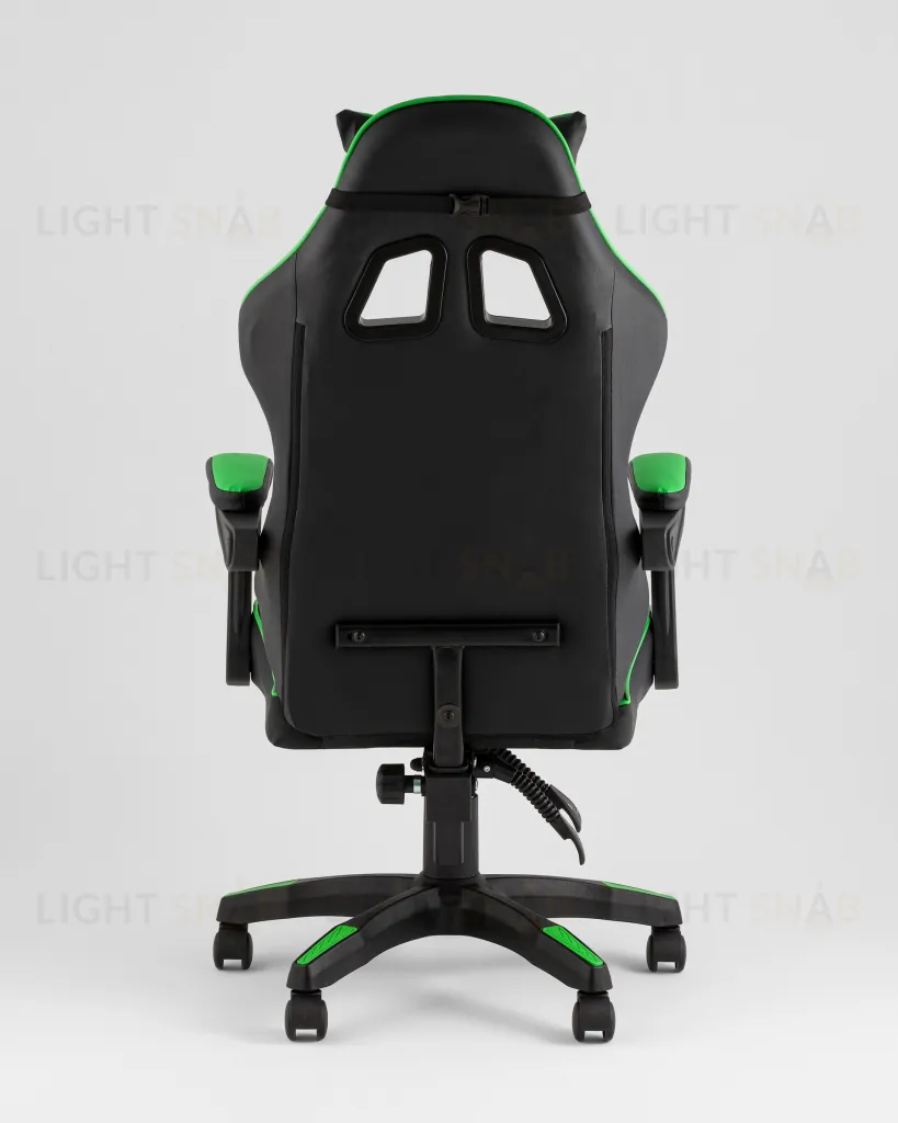 Кресло спортивное TopChairs Shadow черно-зеленый УТ000039465