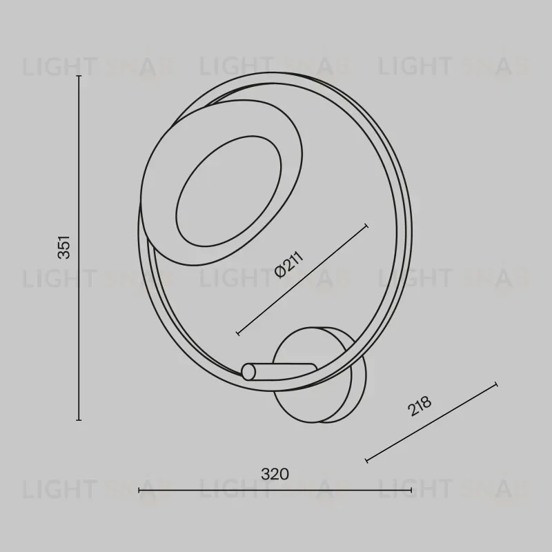 Бра Maytoni MOD327WL-L5BS3K MOD327WL-L5BS3K