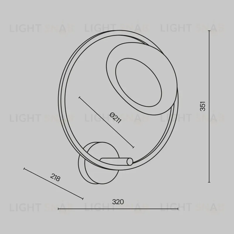 Бра Maytoni MOD327WL-L5BS3K1 MOD327WL-L5BS3K1