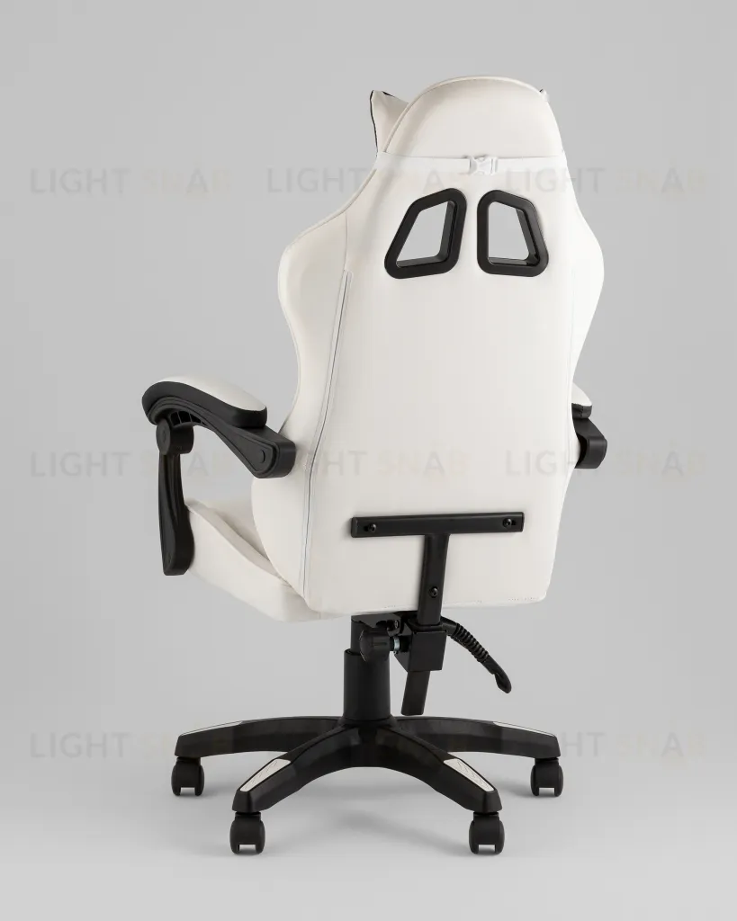 Кресло спортивное TopChairs Phantom бело-черный УТ000039470