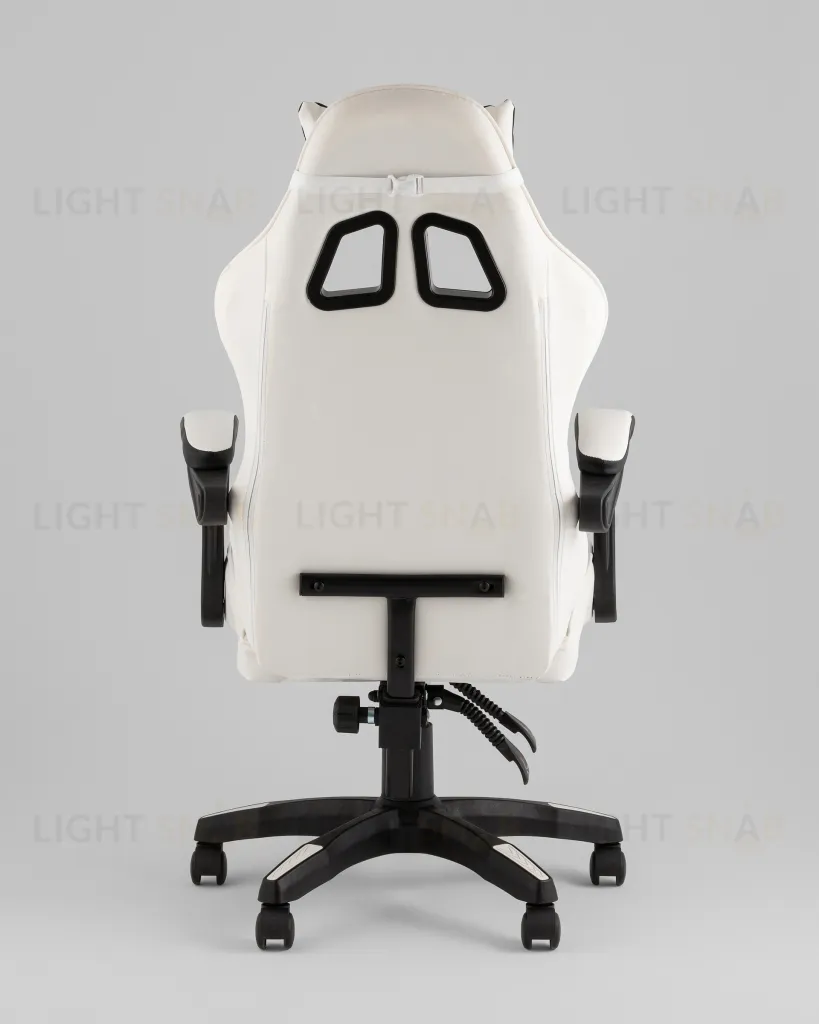 Кресло спортивное TopChairs Phantom бело-черный УТ000039470