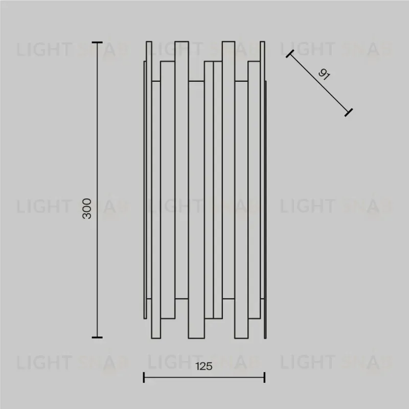 Бра Maytoni MOD136WL-01BS MOD136WL-01BS