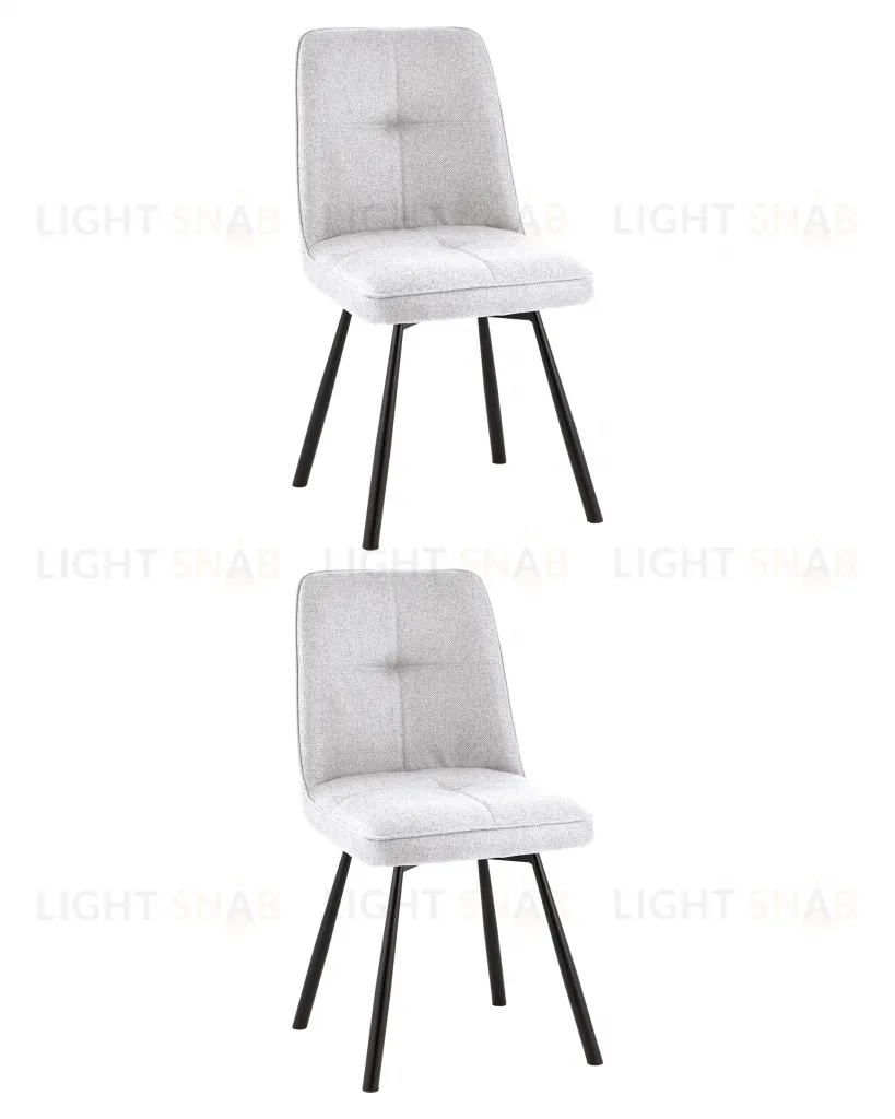 Стул Boun вращающийся серый 2 шт. УТ000040603