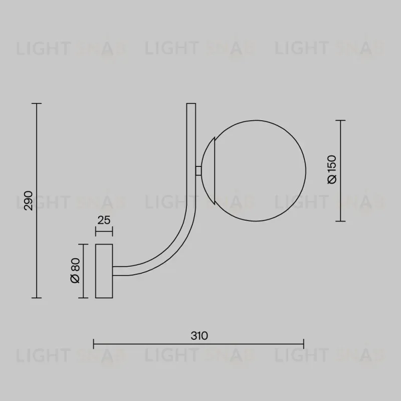 Бра Maytoni MOD109WL-01BS MOD109WL-01BS