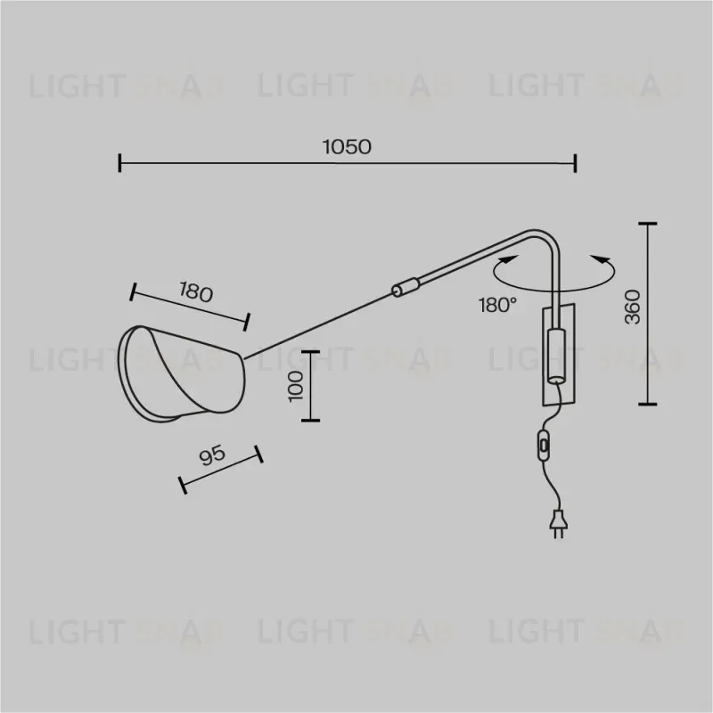 Бра Maytoni MOD126WL-01B1 MOD126WL-01B1