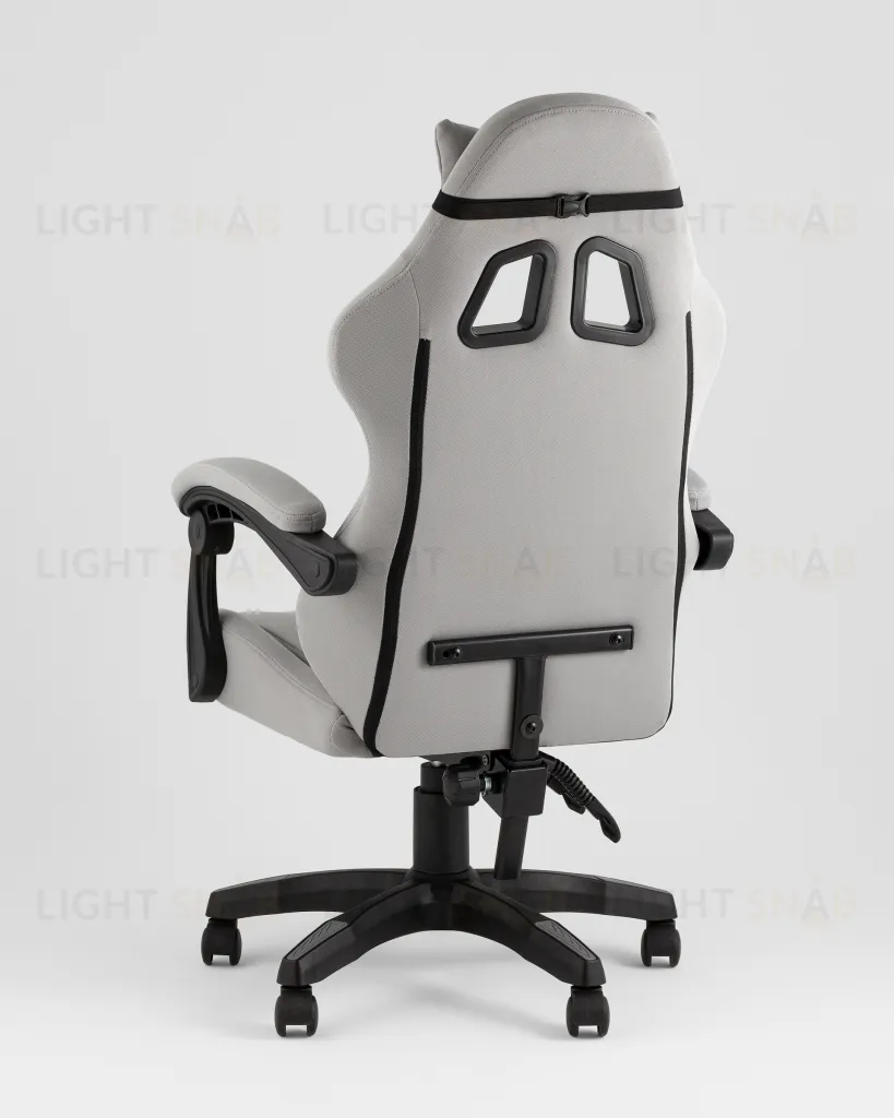 Кресло спортивное TopChairs Druid серый ткань УТ000039469