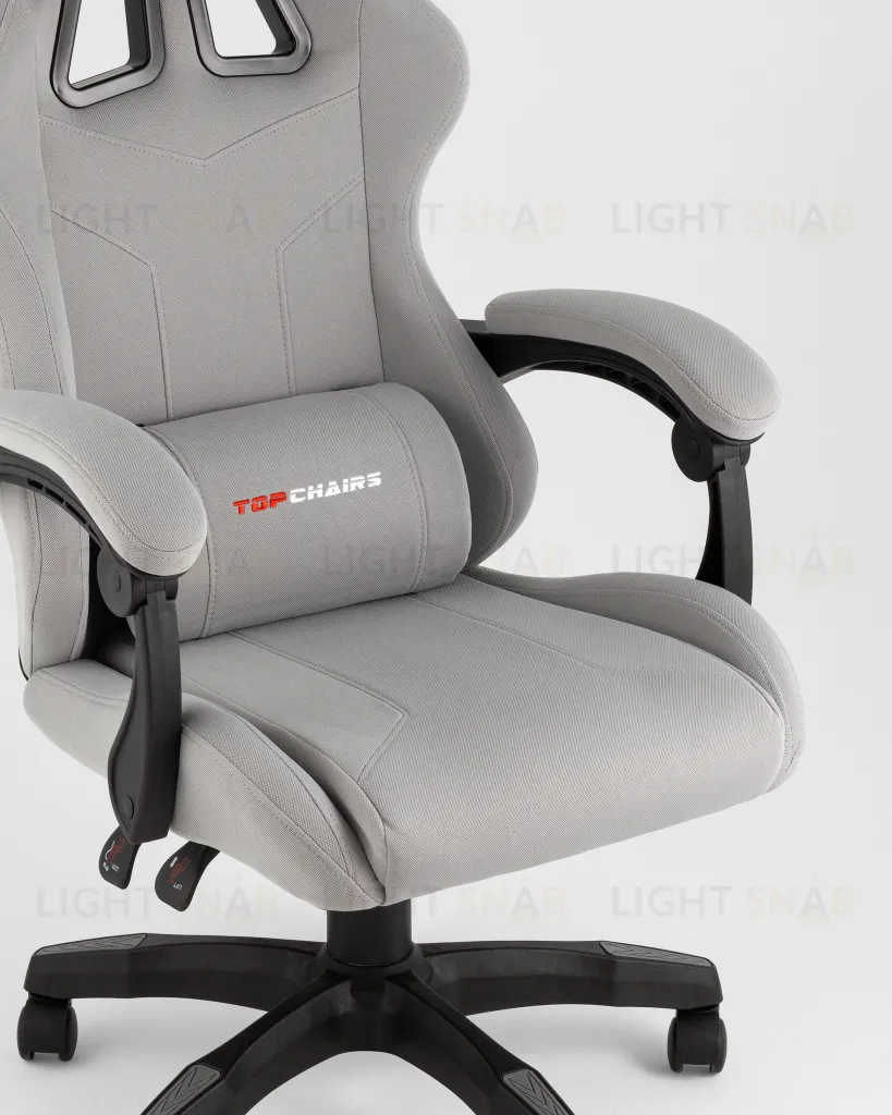 Кресло спортивное TopChairs Druid серый ткань УТ000039469