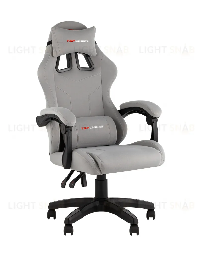Кресло спортивное TopChairs Druid серый ткань УТ000039469