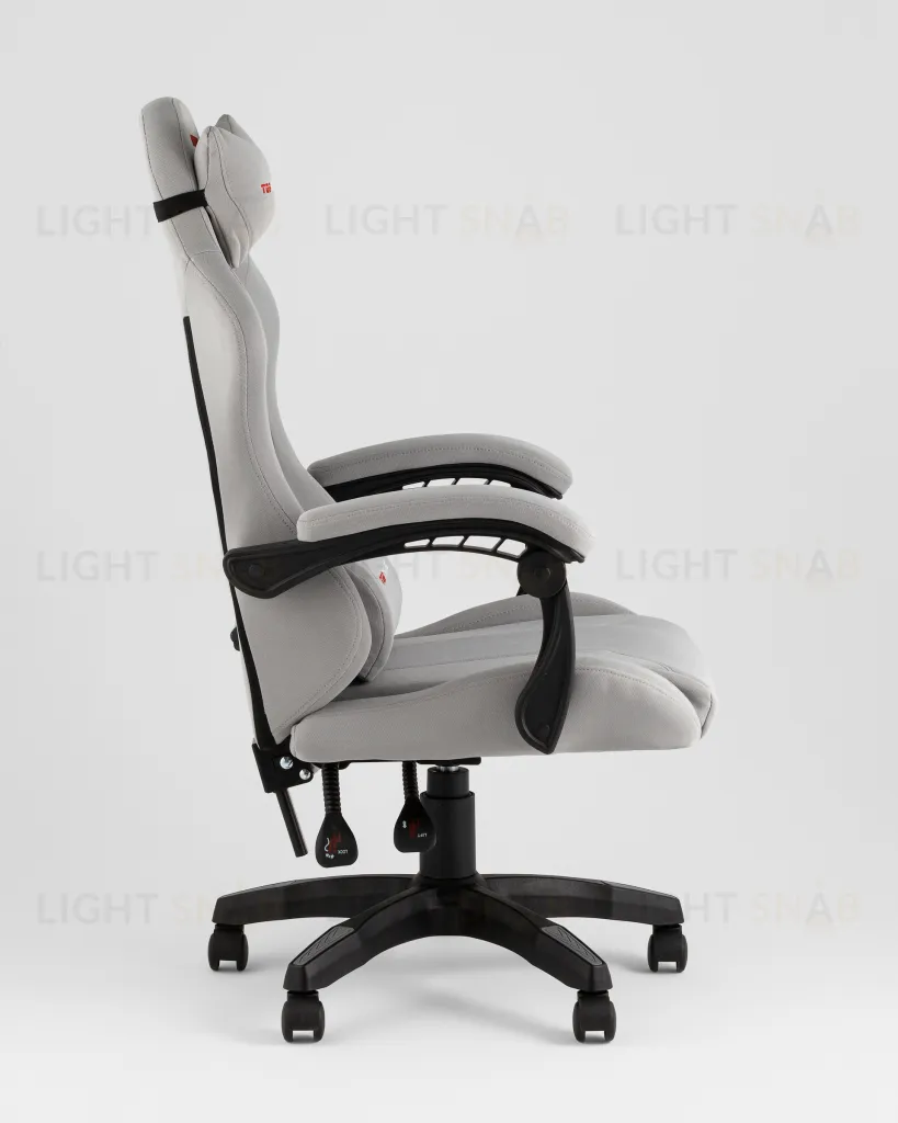 Кресло спортивное TopChairs Druid серый ткань УТ000039469