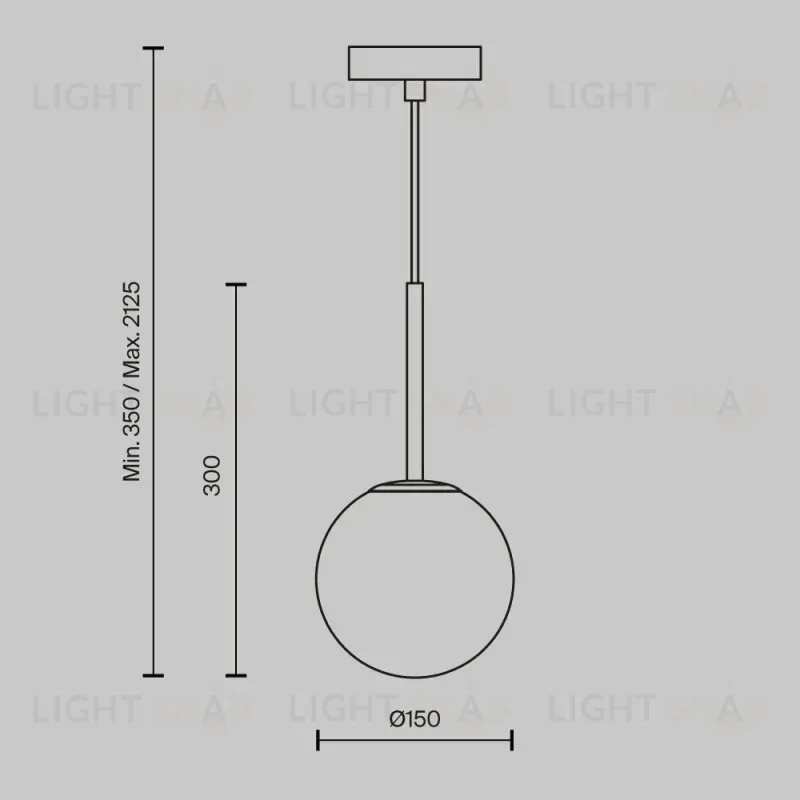 Подвесной светильник Maytoni MOD321PL-01B MOD321PL-01B