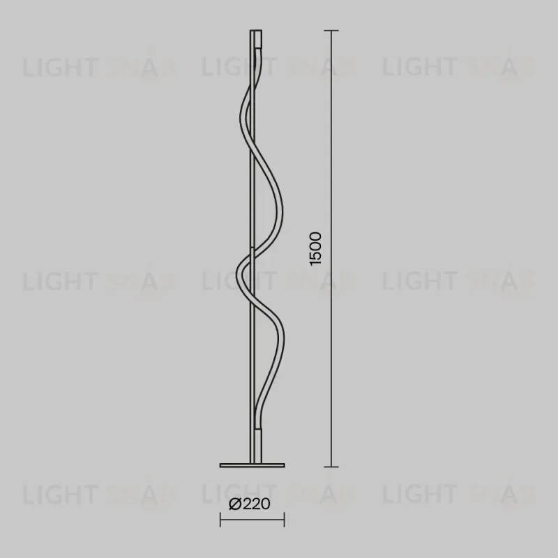 Торшер Maytoni MOD166FL-L15B3K MOD166FL-L15B3K