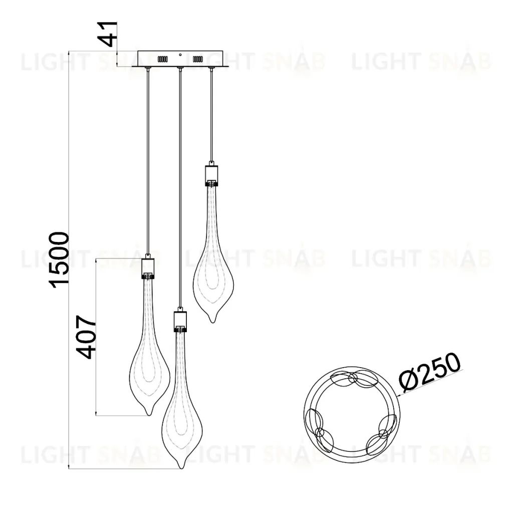 Подвесной светильник P98066-3 antique brass P98066-3 antique brass