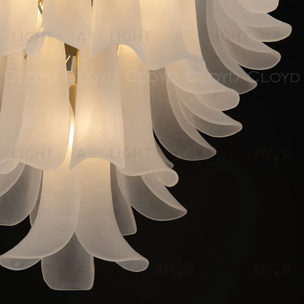  Люстра Cloyd AZORES-A C10 / Ø65 см - латунь светл. - белое матовое стекло (арт.11651)  11651