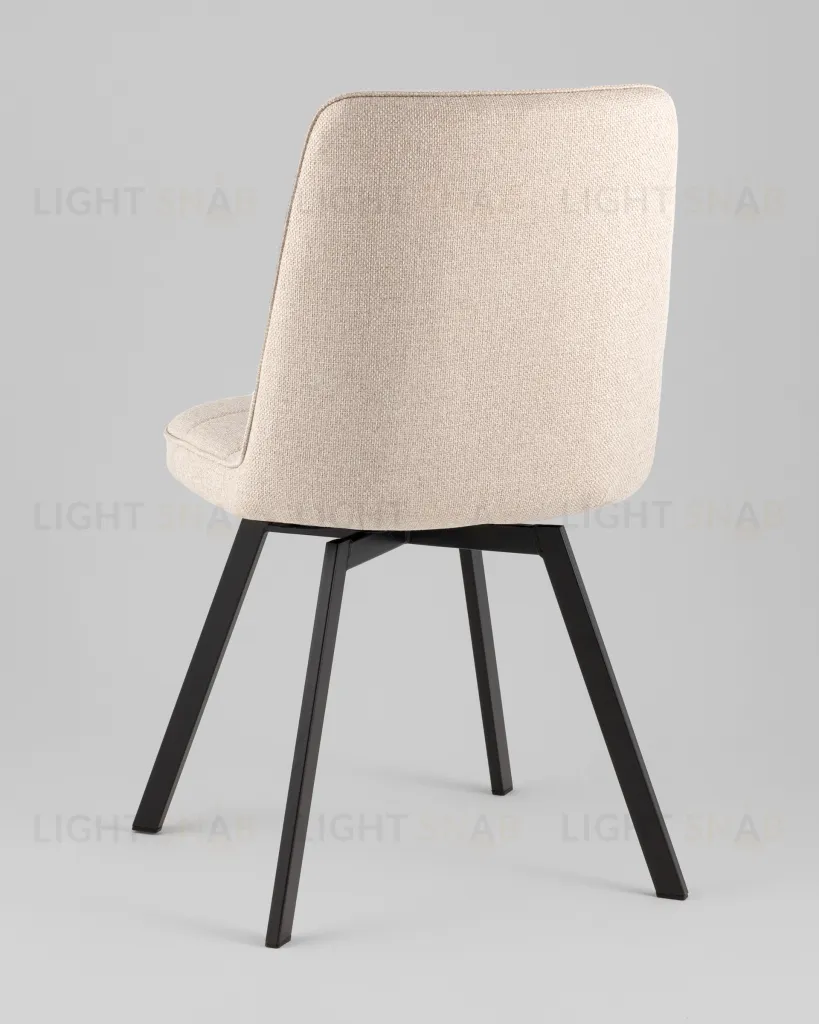 Стул Pleid вращающийся кремовый 2 шт. УТ000040606