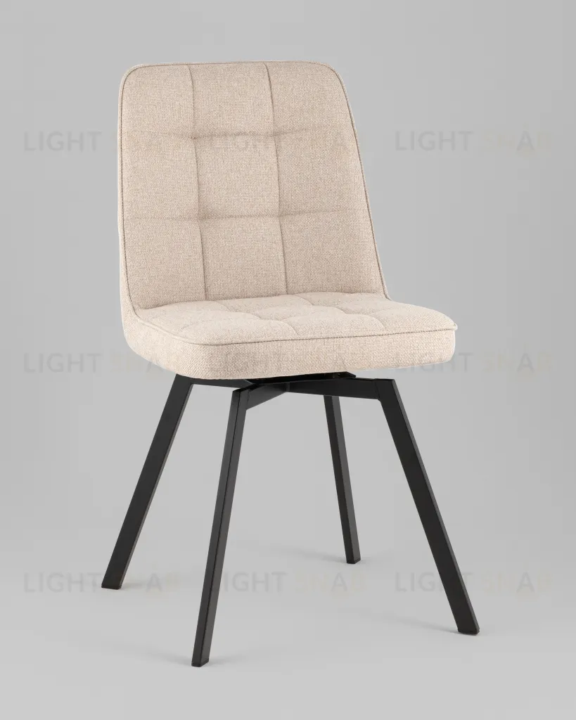 Стул Pleid вращающийся кремовый 2 шт. УТ000040606