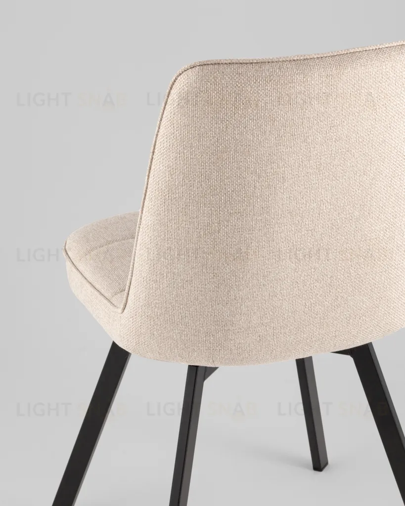 Стул Pleid вращающийся кремовый 2 шт. УТ000040606