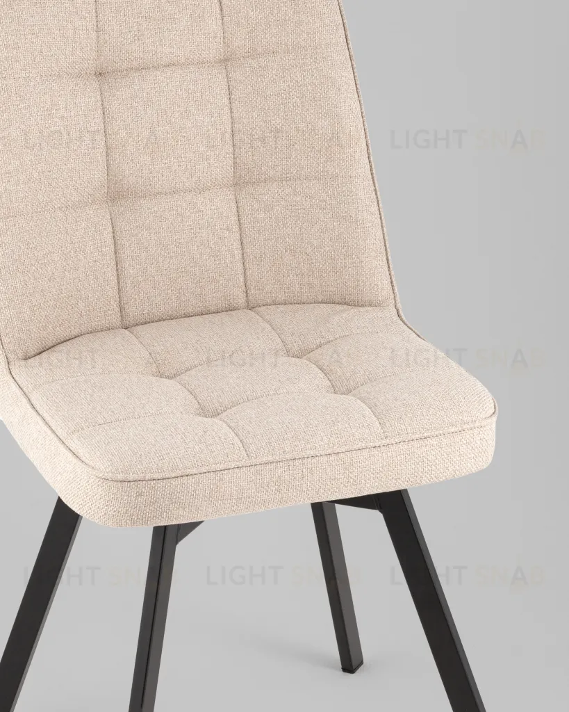 Стул Pleid вращающийся кремовый 2 шт. УТ000040606