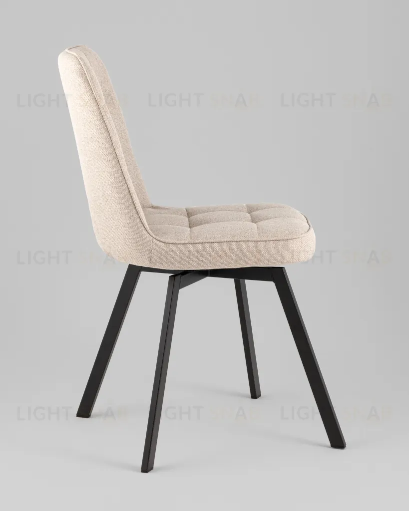 Стул Pleid вращающийся кремовый 2 шт. УТ000040606